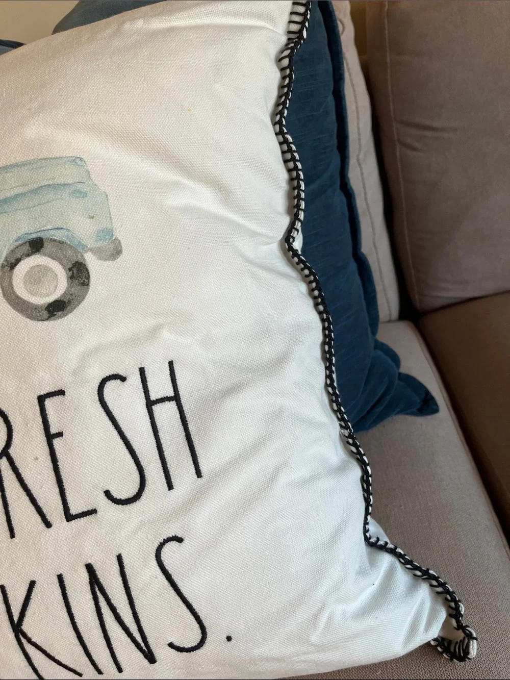 Rae Dunn Farm Fresh Pumpkins Accent Pillow
